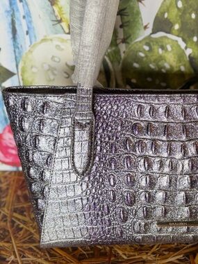 NWT Brahmin Purple Glitter Tonya Shoulder bag FIRM SALE